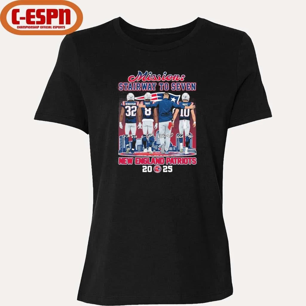 Official Stairway To Seven NE Patriots 2025 2025 AFC East Champions Shirt
