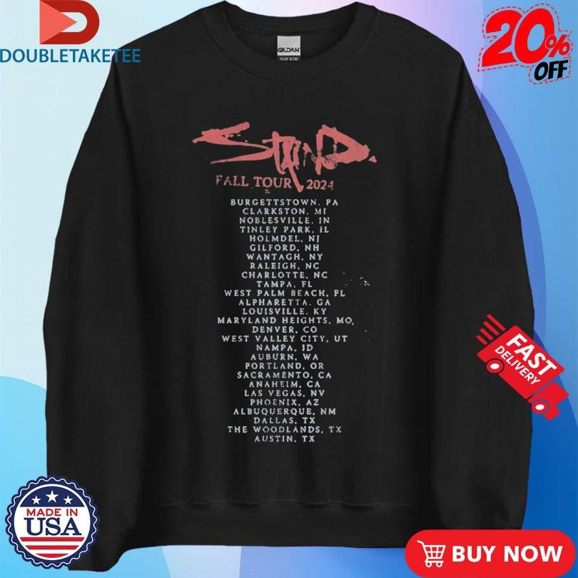 Official Stand Stacked Logo Fall Tour 2024 Shirts