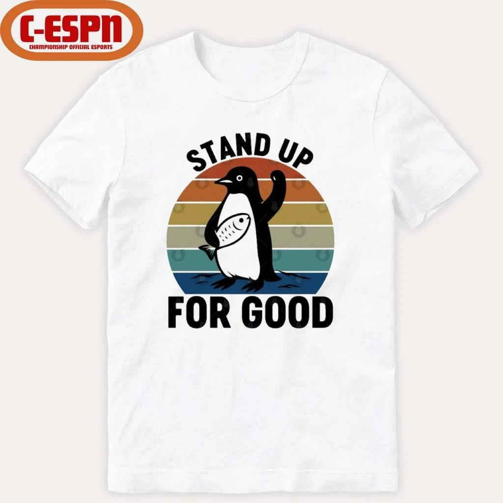Official Stand Up For Good Anti ICE Resist Penguin Protest Anti-Trump T-Shirt