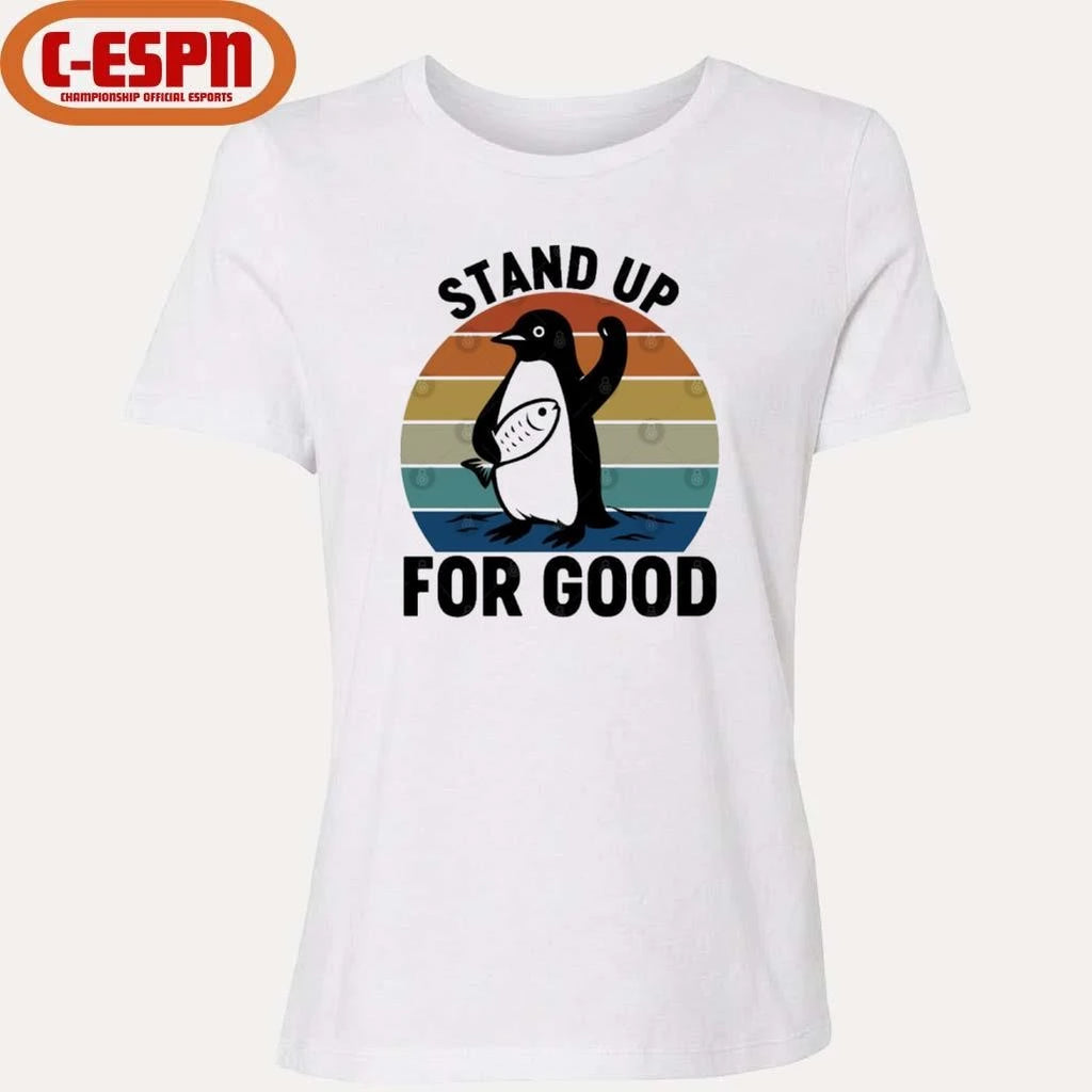 Official Stand Up For Good Anti ICE Resist Penguin Protest Anti-Trump T-Shirt