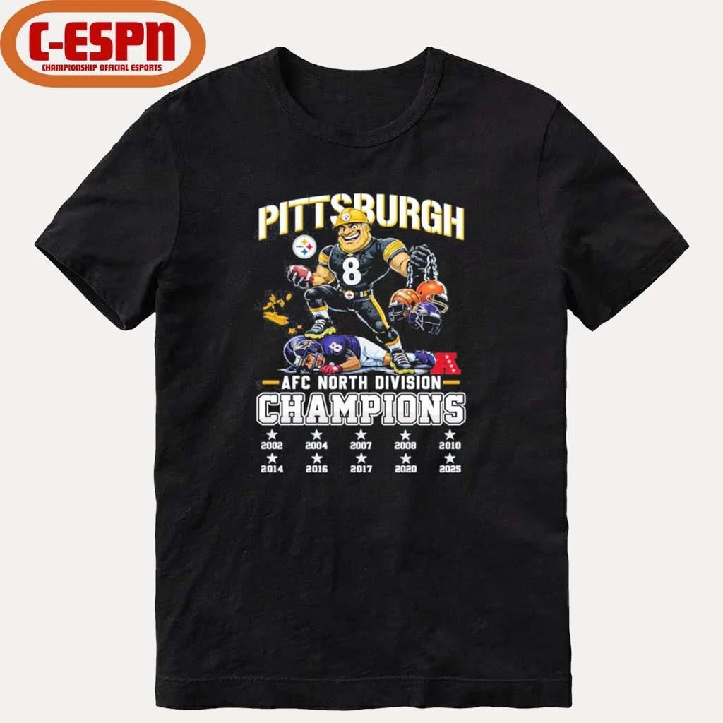 Official Steelers AFC North Champions Mascot shirt
