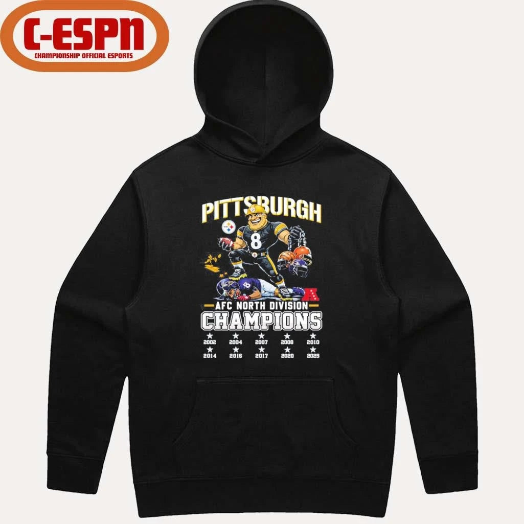 Official Steelers Beat Ravens AFC North Champions Shirt