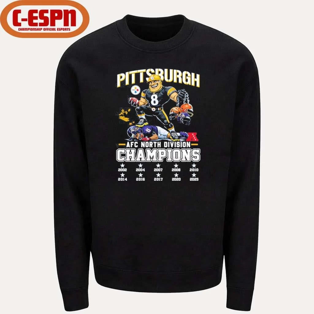 Official Steelers Beat Ravens AFC North Champions Shirt