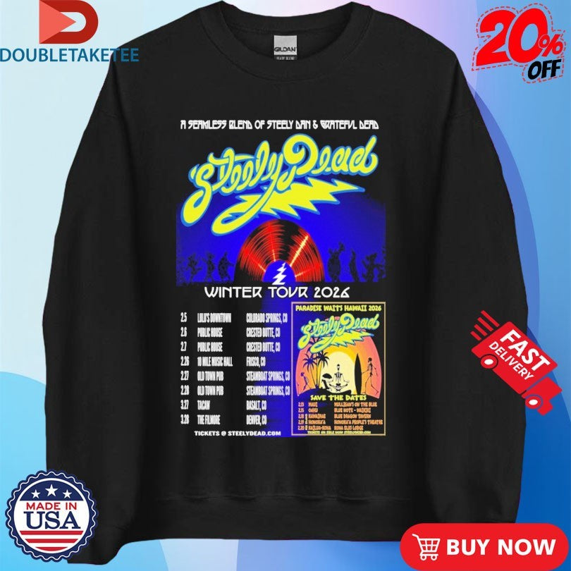 Official Steely Dead Winter Tour 2026 Dates Shirts