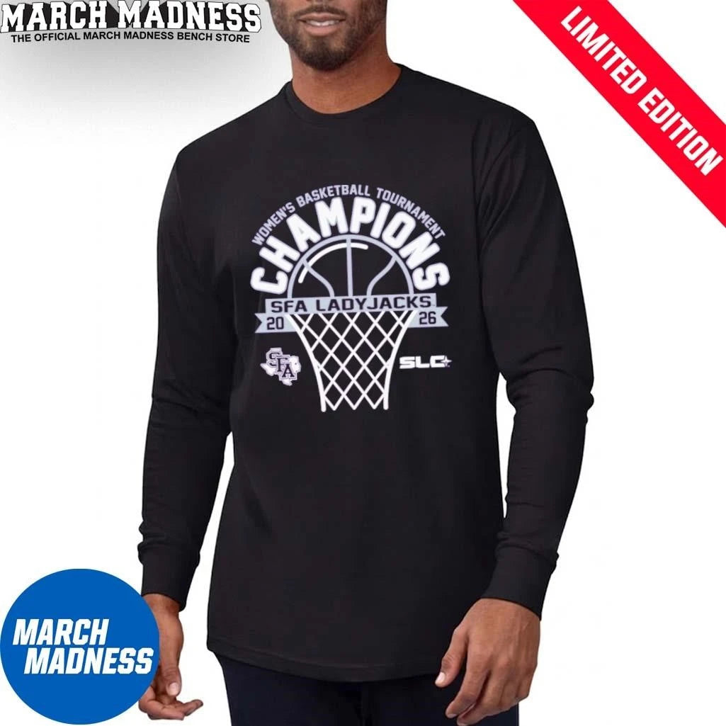 Official Stephen F Austin Women’s Basketball Southland Conference Tournament Champions T-Shirt
