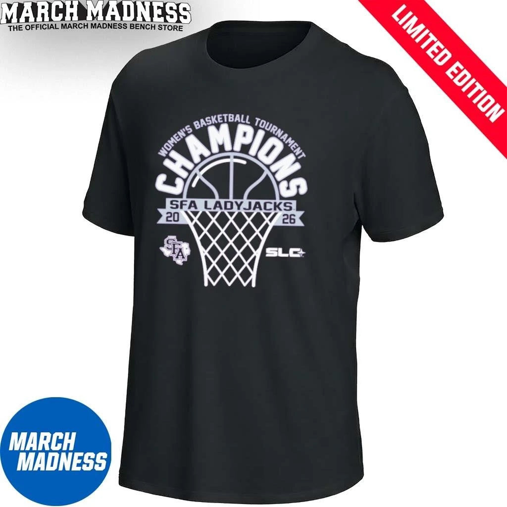 Official Stephen F Austin Women’s Basketball Southland Conference Tournament Champions T-Shirt
