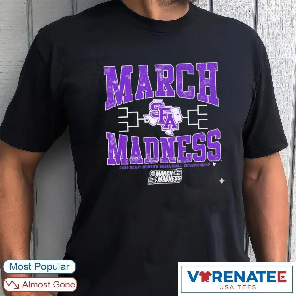 Official Stephen F. Austin Ladyjacks WBB 2026 NCAA Women’s Basketball Championship March Madness T-Shirt