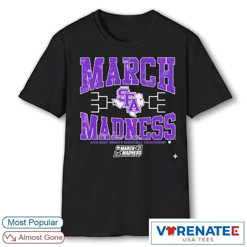 Official Stephen F. Austin Ladyjacks WBB 2026 NCAA Women’s Basketball Championship March Madness T-Shirt