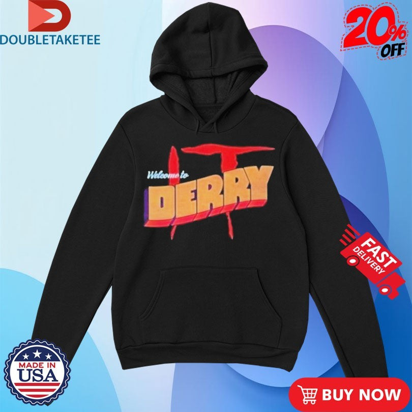 Official Stephen King Pennywise It Welcome To Derry Horror Shirts