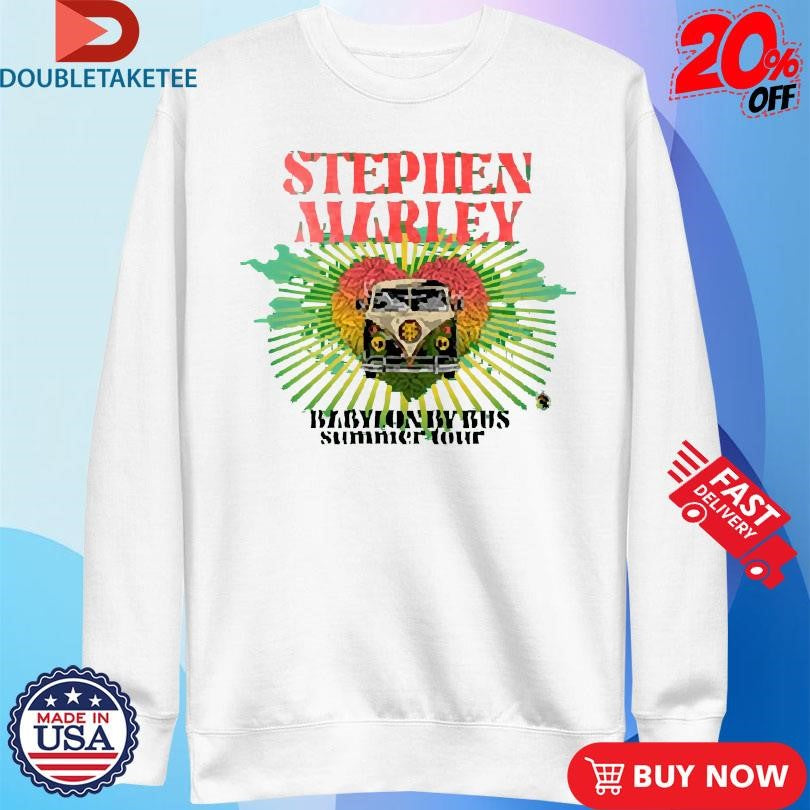 Official Stephen Marley 2023 Babylon By Bus Summer Tour Shirts