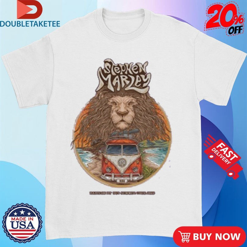 Official Stephen Marley Babylon By Bus With Lion Summer Tour 2022 Shirts