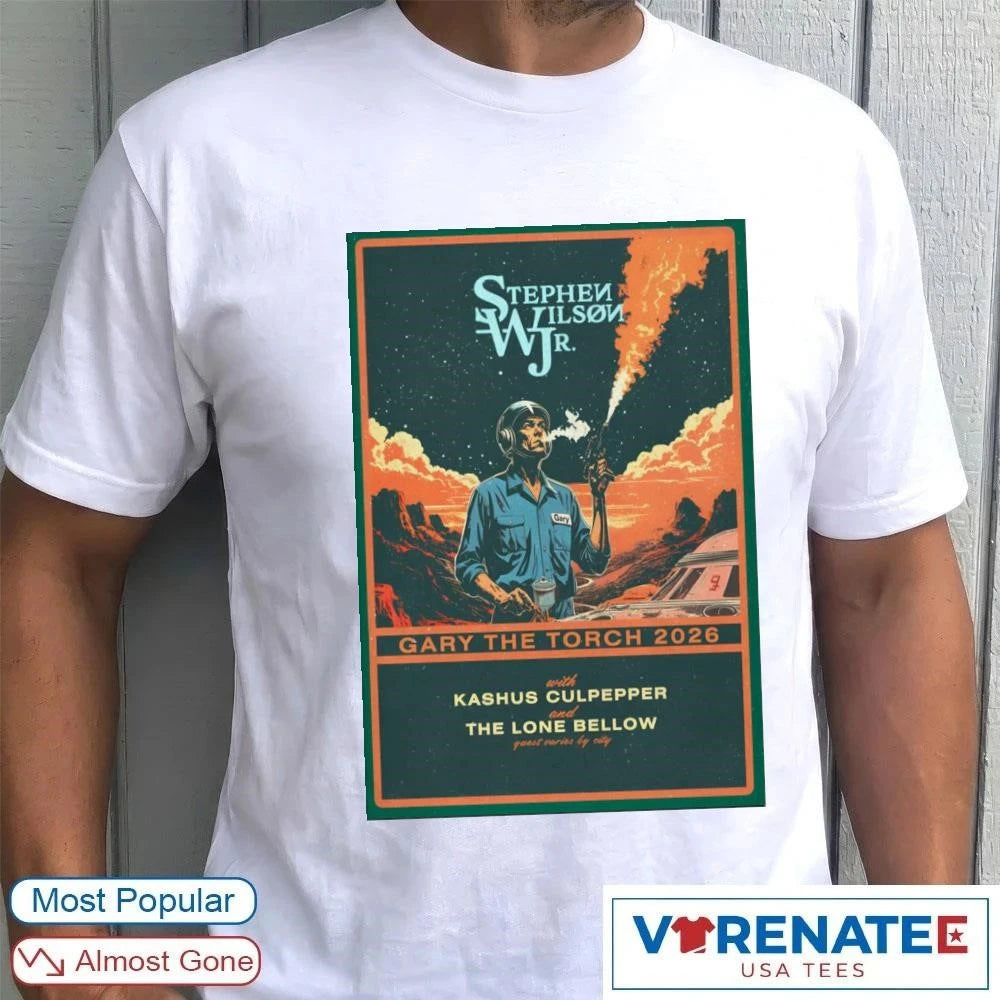 Official Stephen Wilson JR. 2026 Gary The Torch Tour Poster T-Shirt