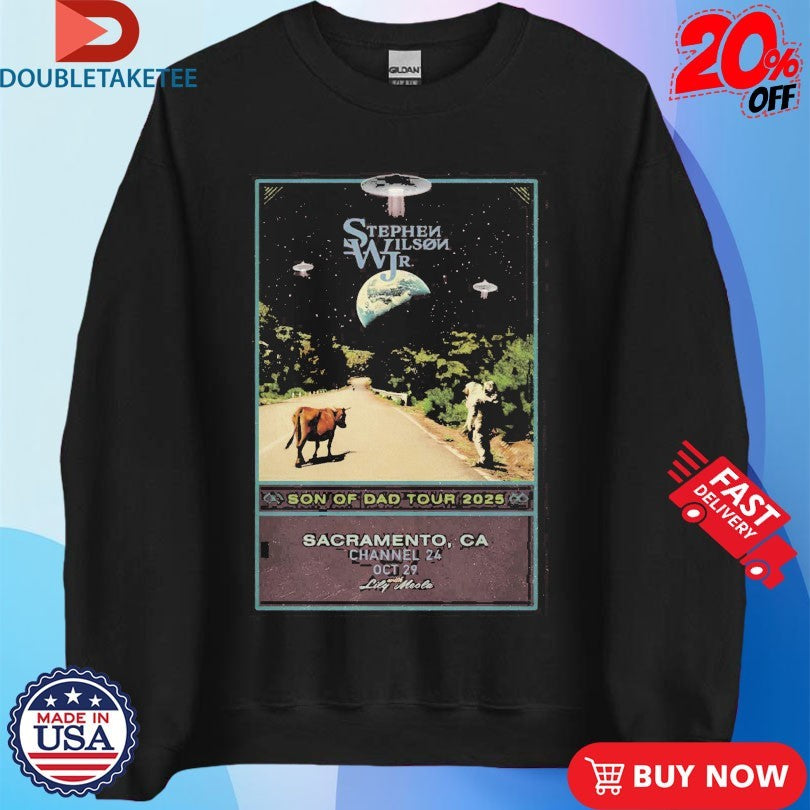 Official Stephen Wilson Jr. Son Of Dad Tour 2025 Oct 29 Sacramento Tour Shirts