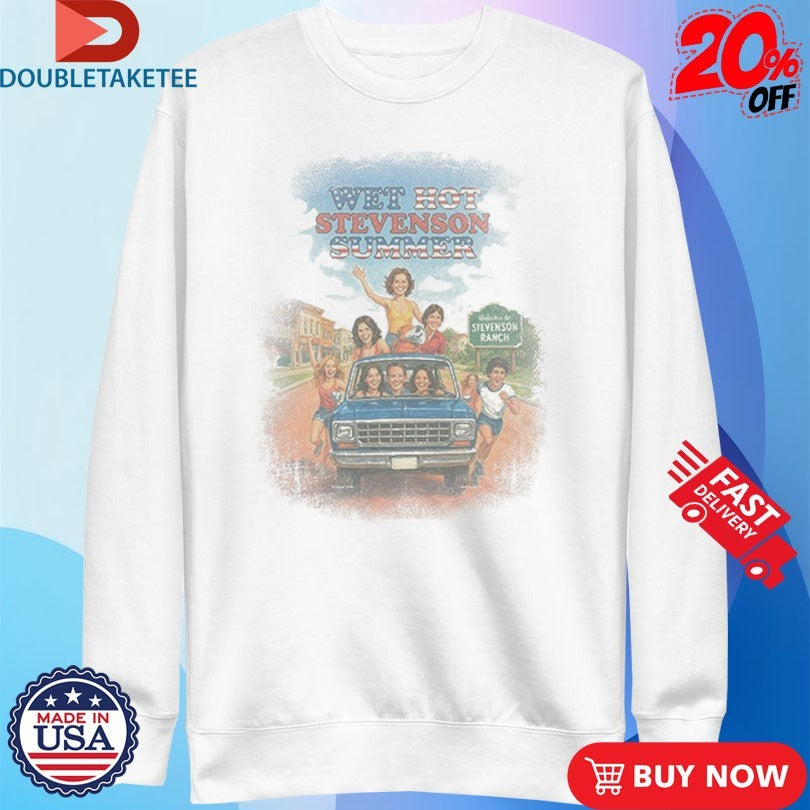 Official Stevenson Ranch X Wet Hot Stevenson Summer Cartoon Shirts