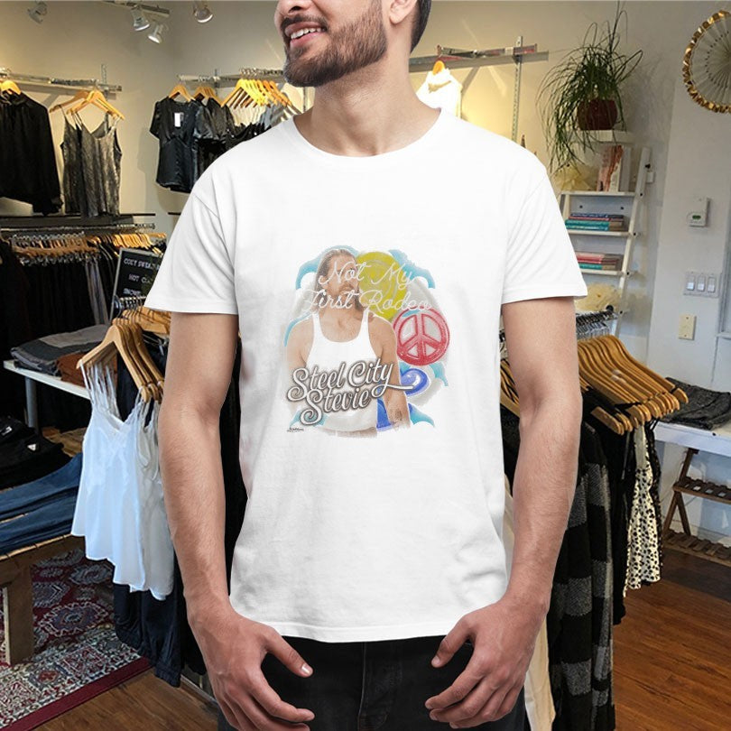 Official Stevenson Ranch x Pittsburgh The Shaman Steel City Stevie Not My First Rodeo Peace Shirts