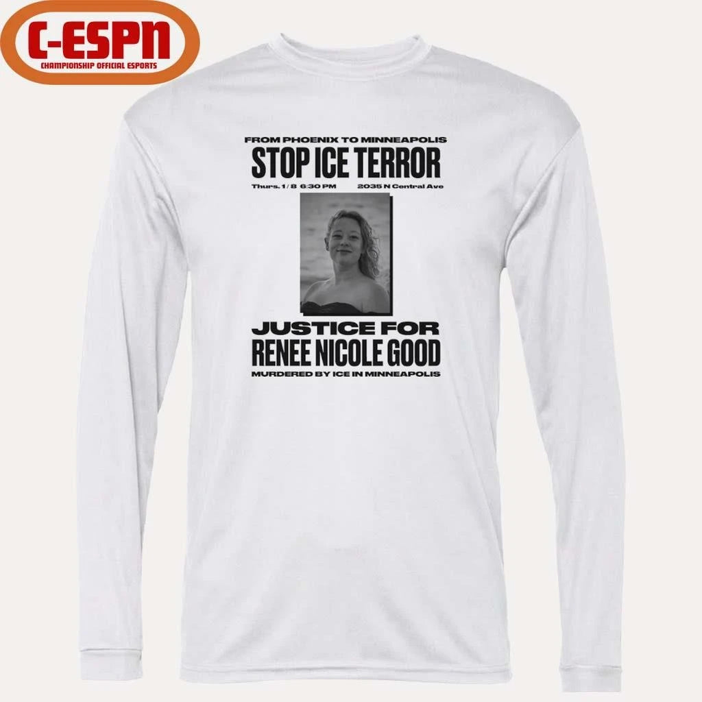 Official Stop Ice Terror Justice For Rene Nicole Good T-Shirt