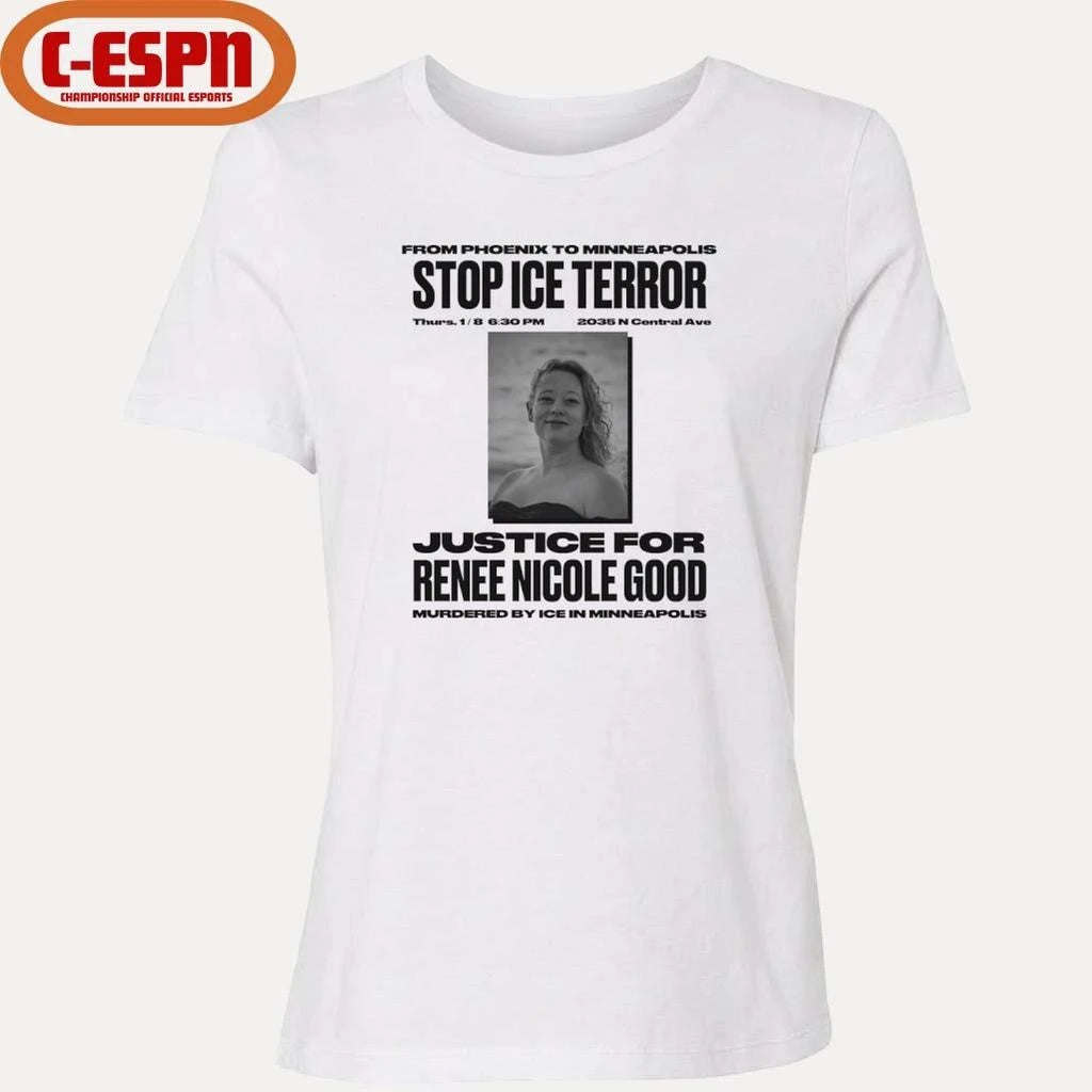 Official Stop Ice Terror Justice For Rene Nicole Good T-Shirt
