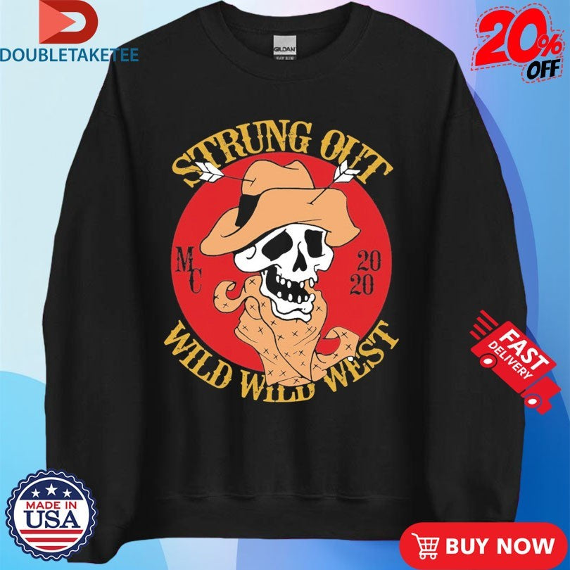 Official Strung Out Wild West Skull Shirts