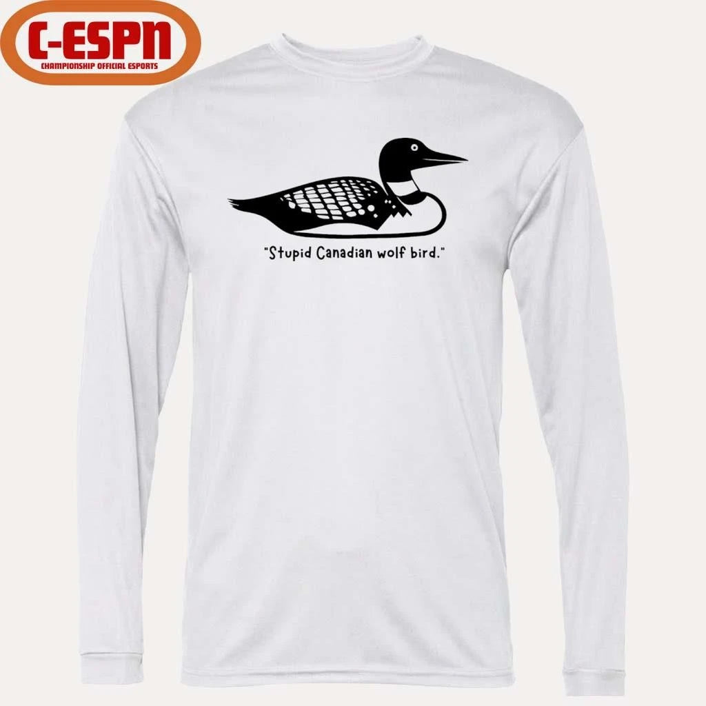 Official Stupid Canadian Wolf Bird Funny T-shirt