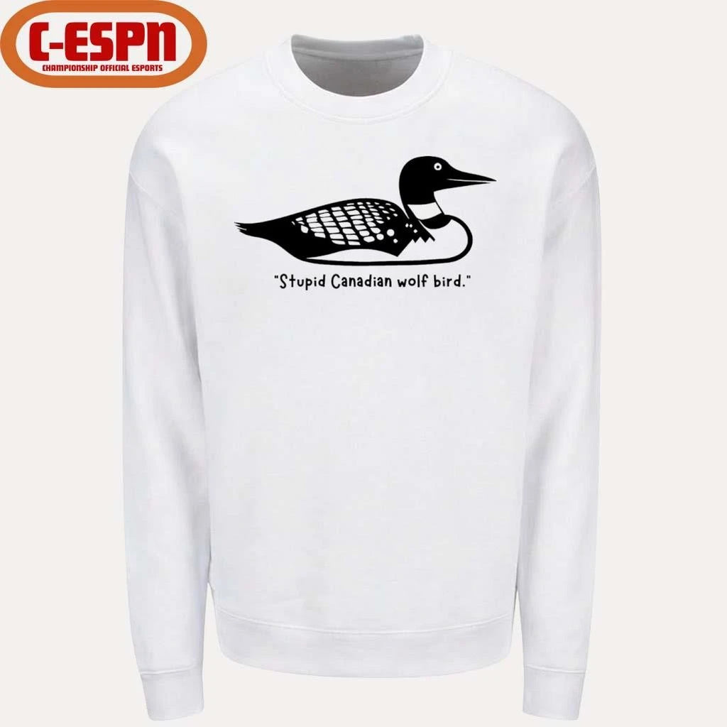 Official Stupid Canadian Wolf Bird Funny T-shirt