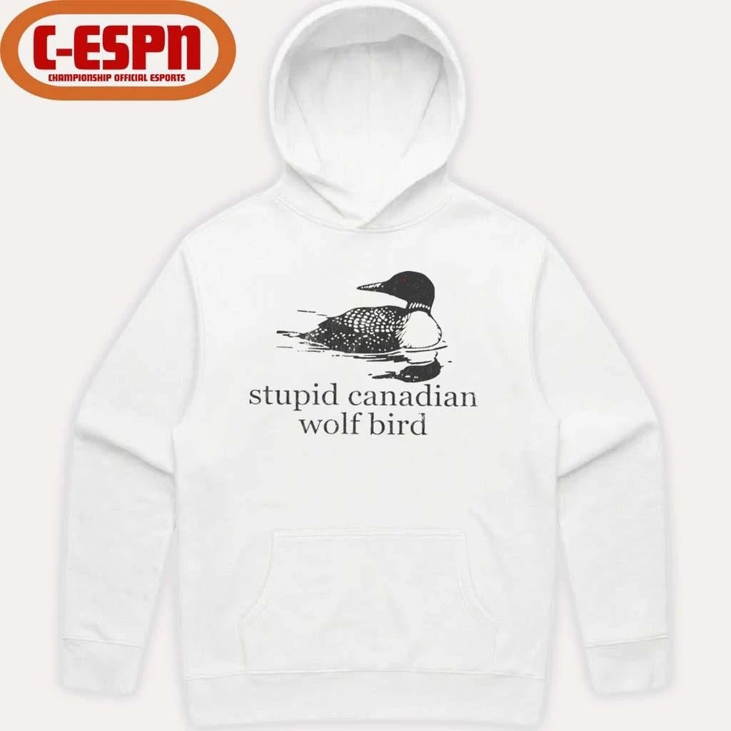 Official Stupid Canadian Wolf Bird Hockey Romance LGBT Shirt