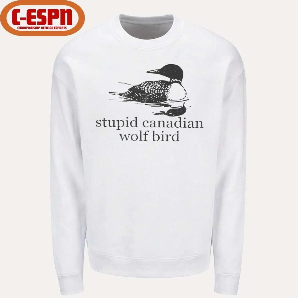 Official Stupid Canadian Wolf Bird Hockey Romance LGBT Shirt