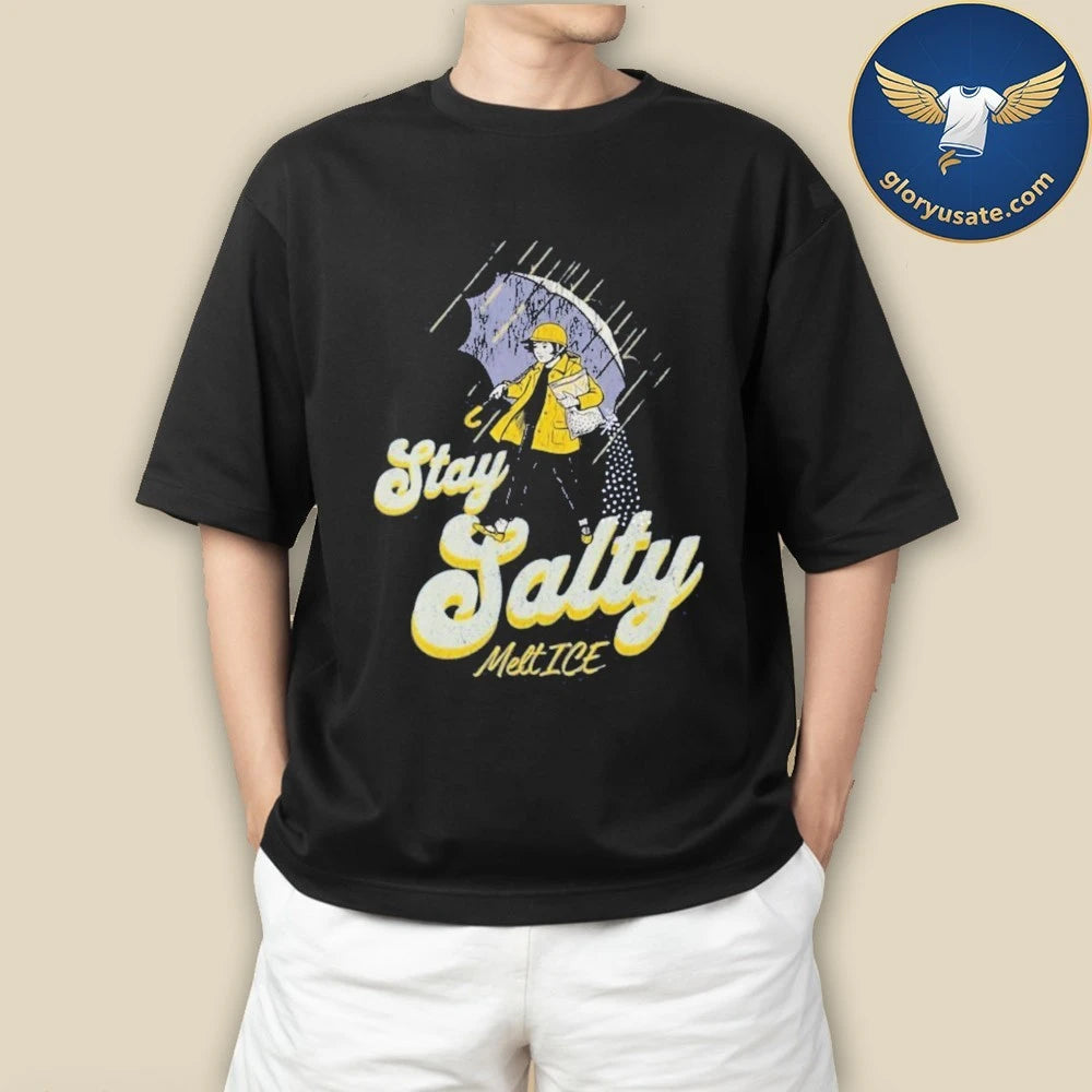 Official Subtle Anti Ice Stay Salty Protest T-Shirt