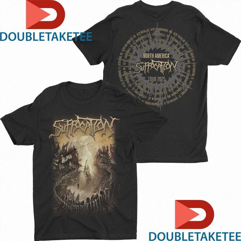 Official Suffocation Hymns Tour 2025 Shirts