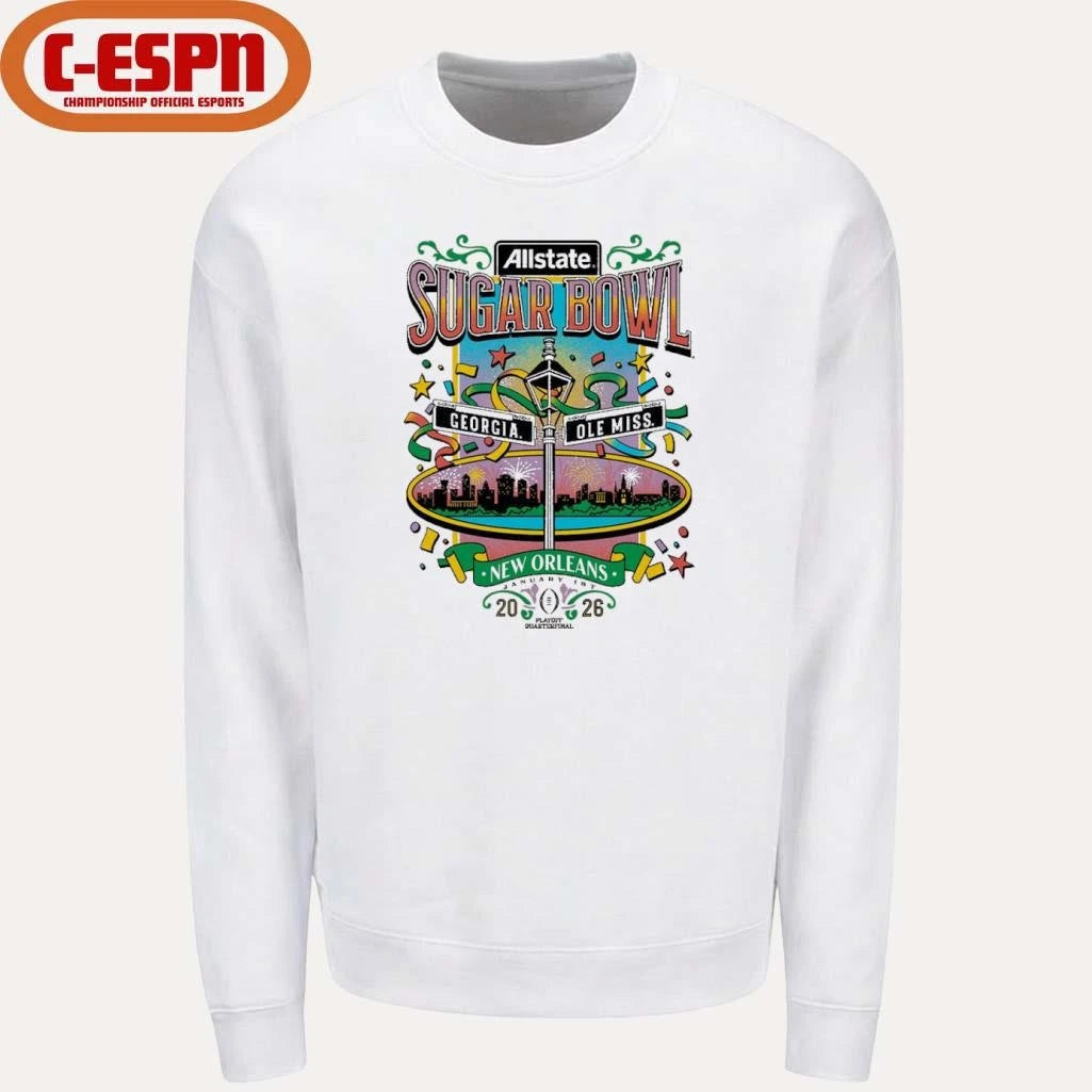 Official Sugar Bowl Bourbon Street Georgia Vs Ole Miss Shirt