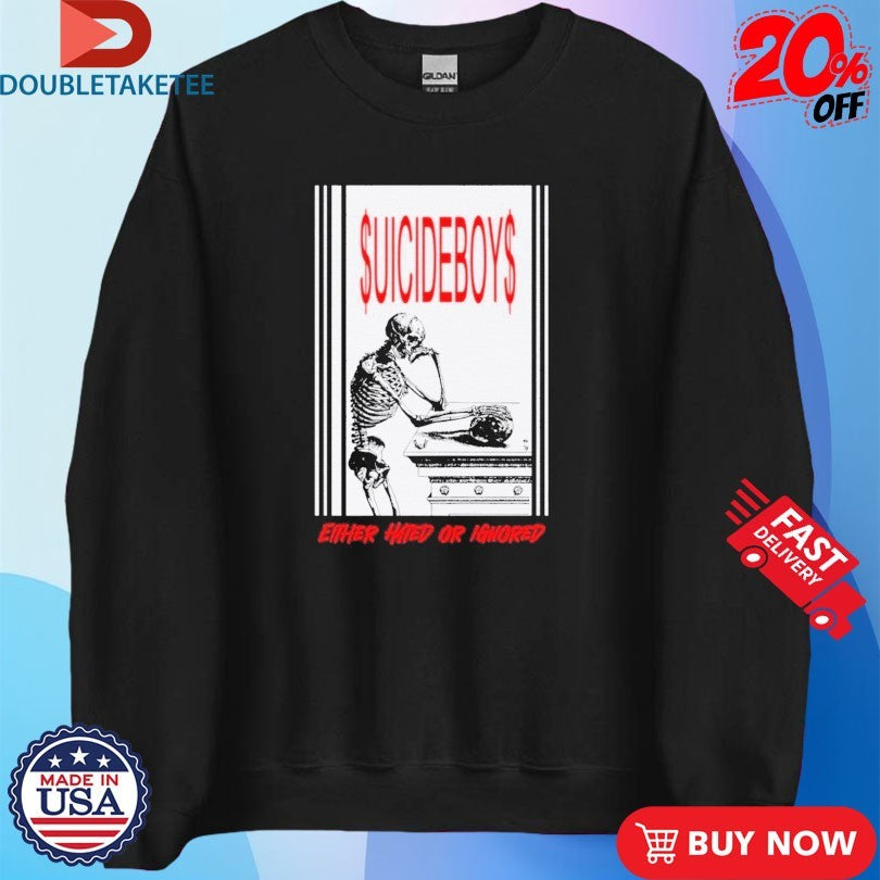 Official Suicideboys Either Hated Or Ignored Skeleton Shirts