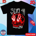 Official Sum 41 Tour Of The Setting Sum Skull Sketch Shirts