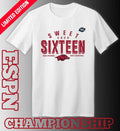 Official Sweet 16 Arkansas Razorbacks 2026 NCAA Men’s Basketball T-Shirt