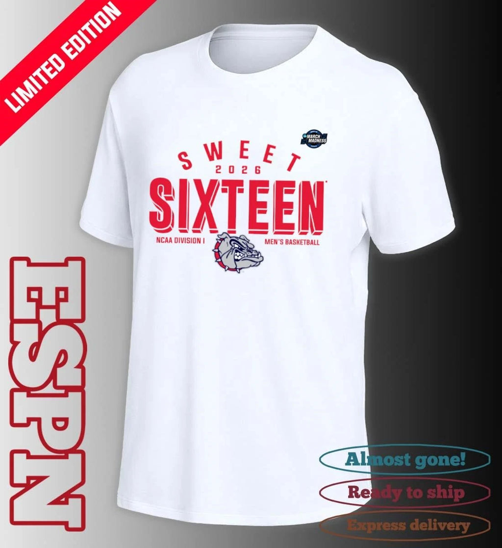 Official Sweet 16 Gonzaga Bulldogs 2026 NCAA Men’s Basketball T-Shirt