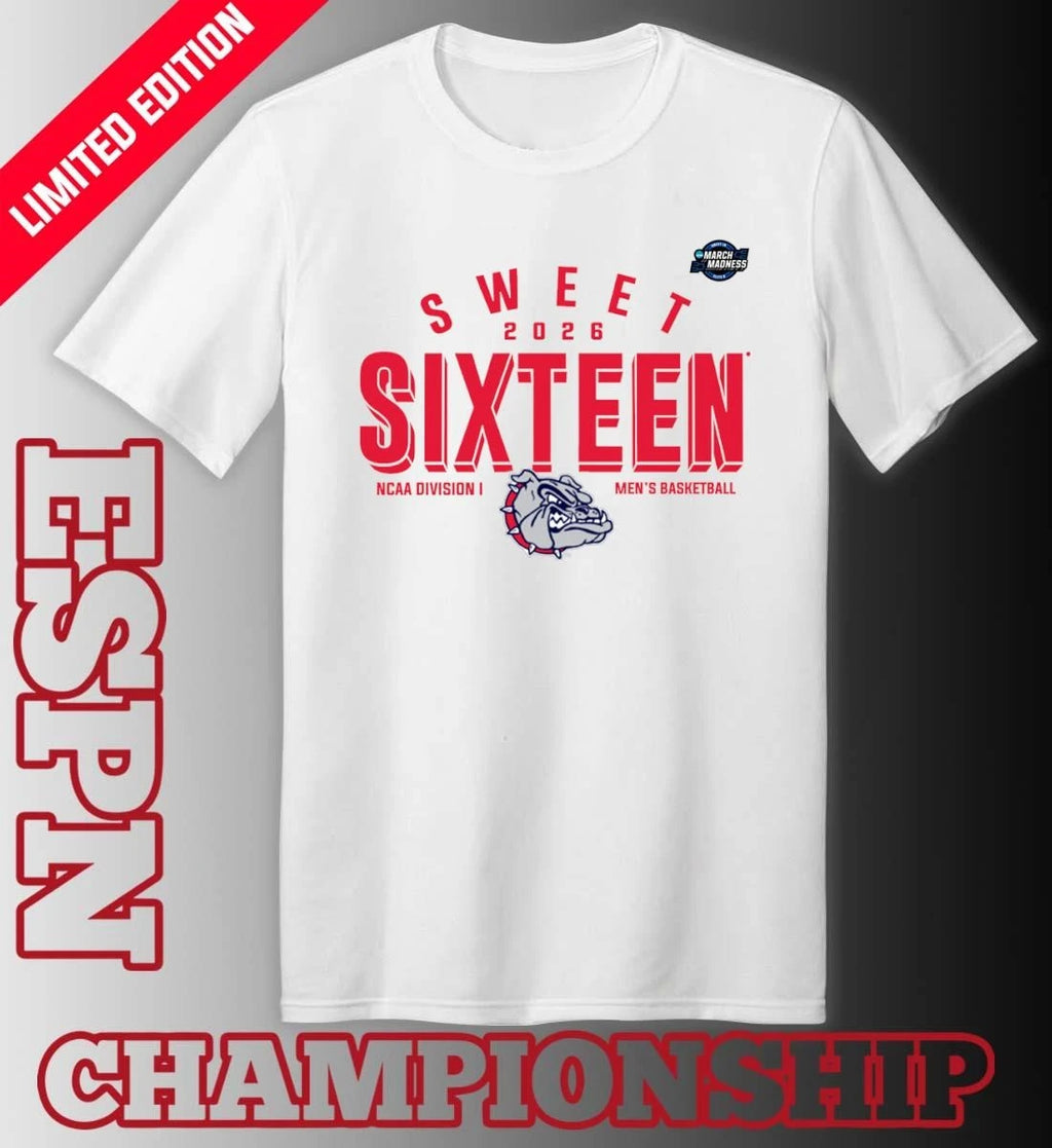 Official Sweet 16 Gonzaga Bulldogs 2026 NCAA Men’s Basketball T-Shirt