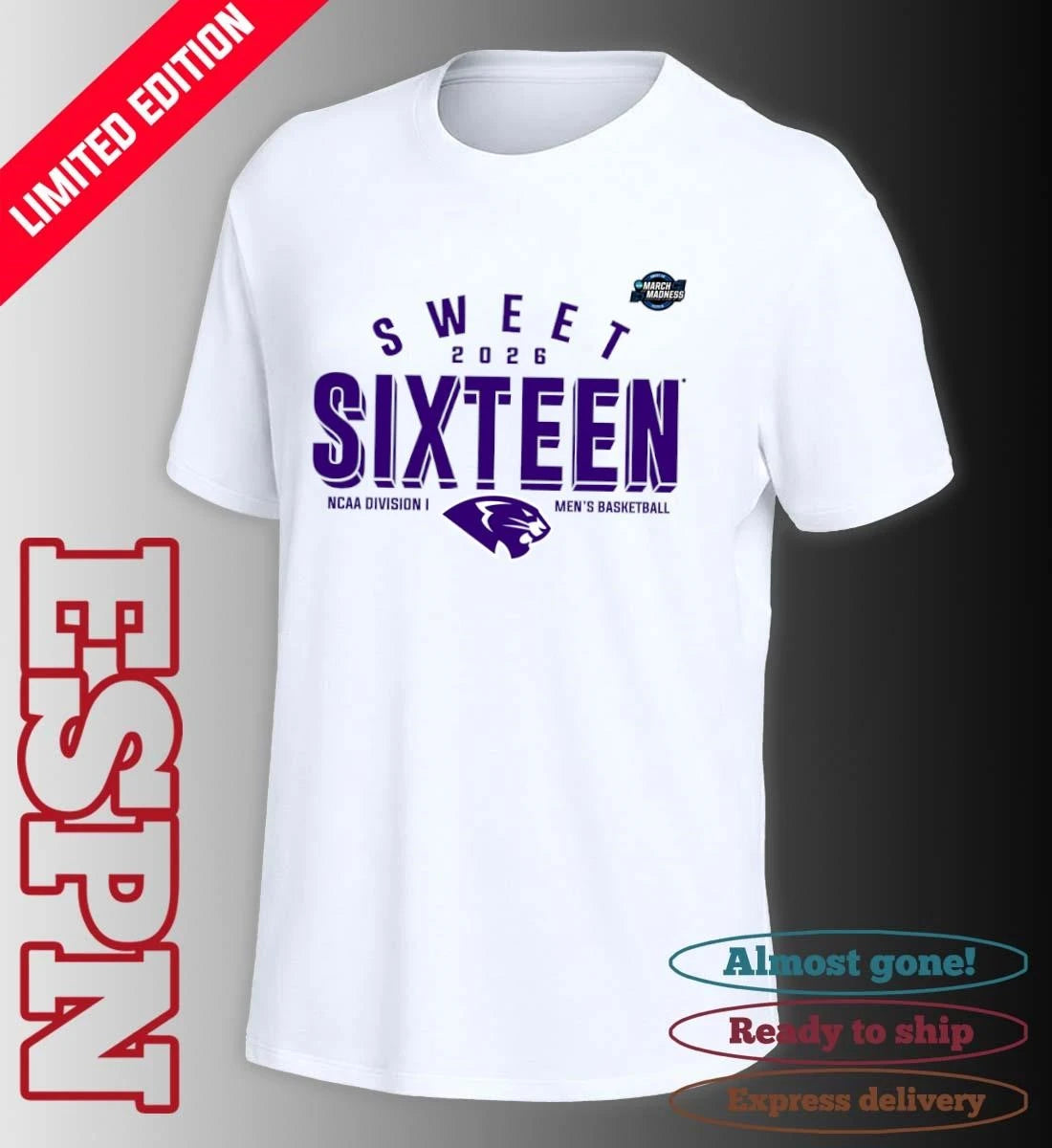 Official Sweet 16 High Point Panthers 2026 NCAA Men’s Basketball T-Shirt
