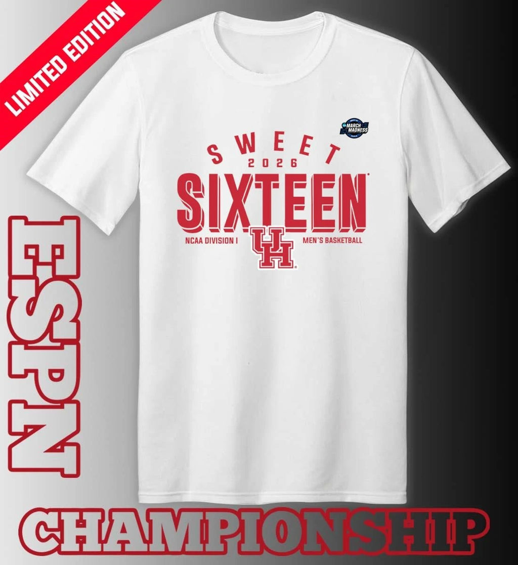 Official Sweet 16 Houston Cougars 2026 NCAA Men’s Basketball T-Shirt