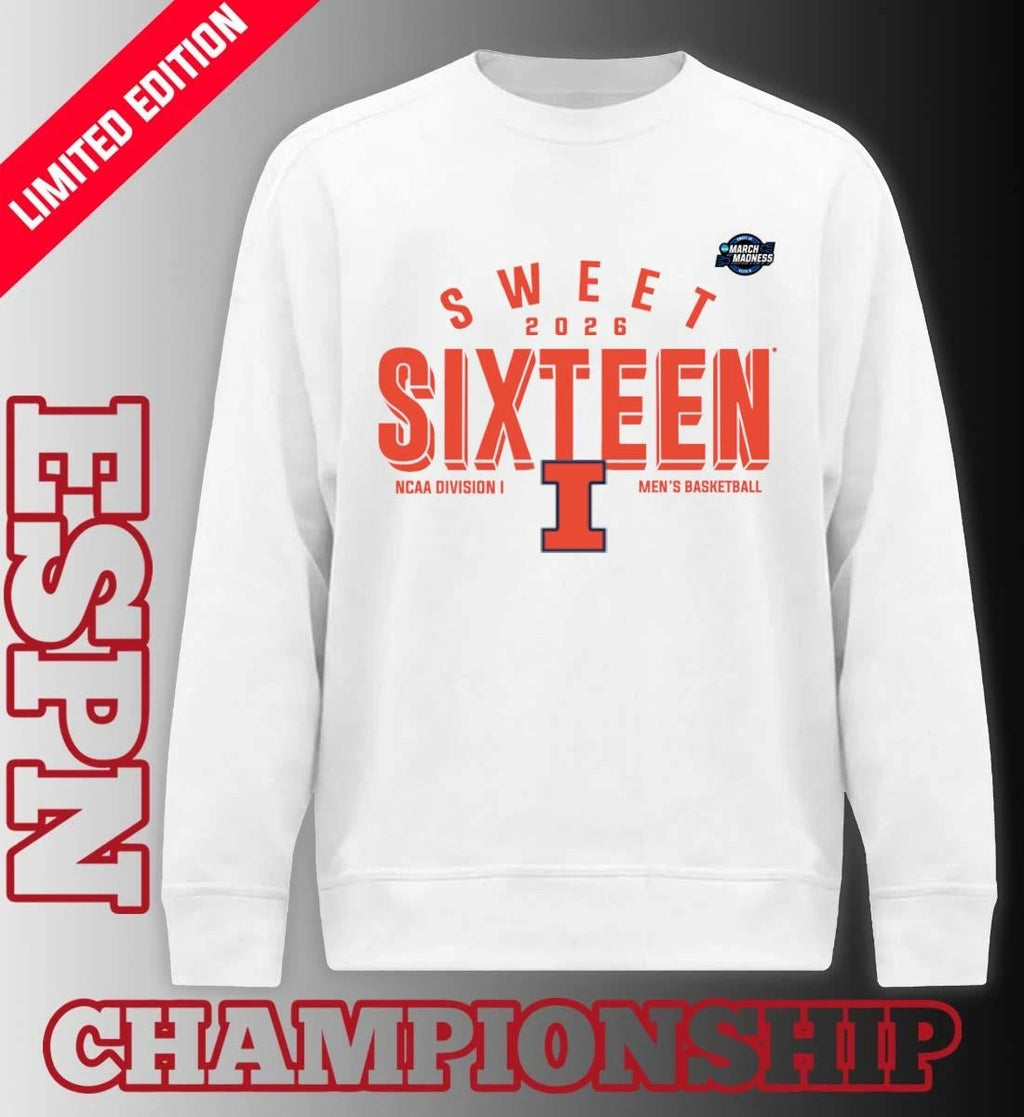 Official Sweet 16 Illinois Fighting Illini 2026 NCAA Men’s Basketball T-Shirt