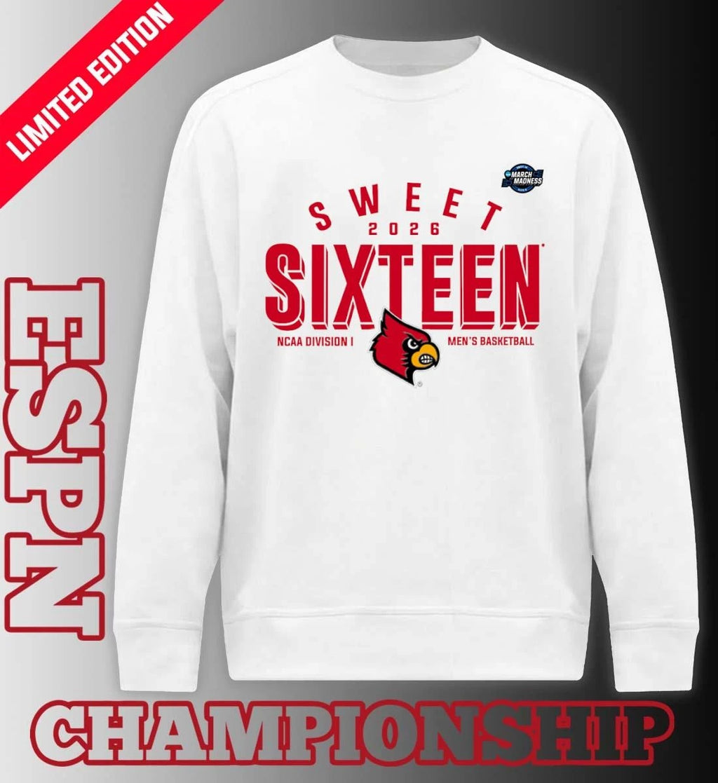 Official Sweet 16 Louisville Cardinals 2026 NCAA Men’s Basketball T-Shirt