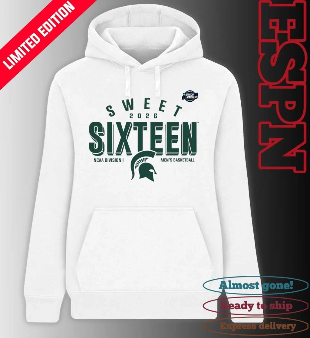 Official Sweet 16 Michigan State Spartans 2026 NCAA Men’s Basketball T-Shirt