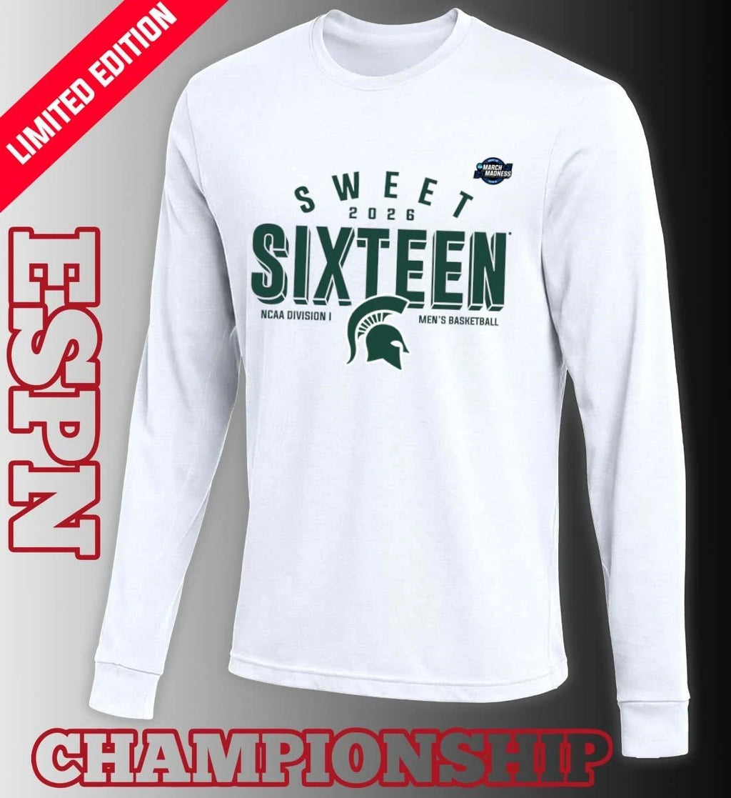 Official Sweet 16 Michigan State Spartans 2026 NCAA Men’s Basketball T-Shirt