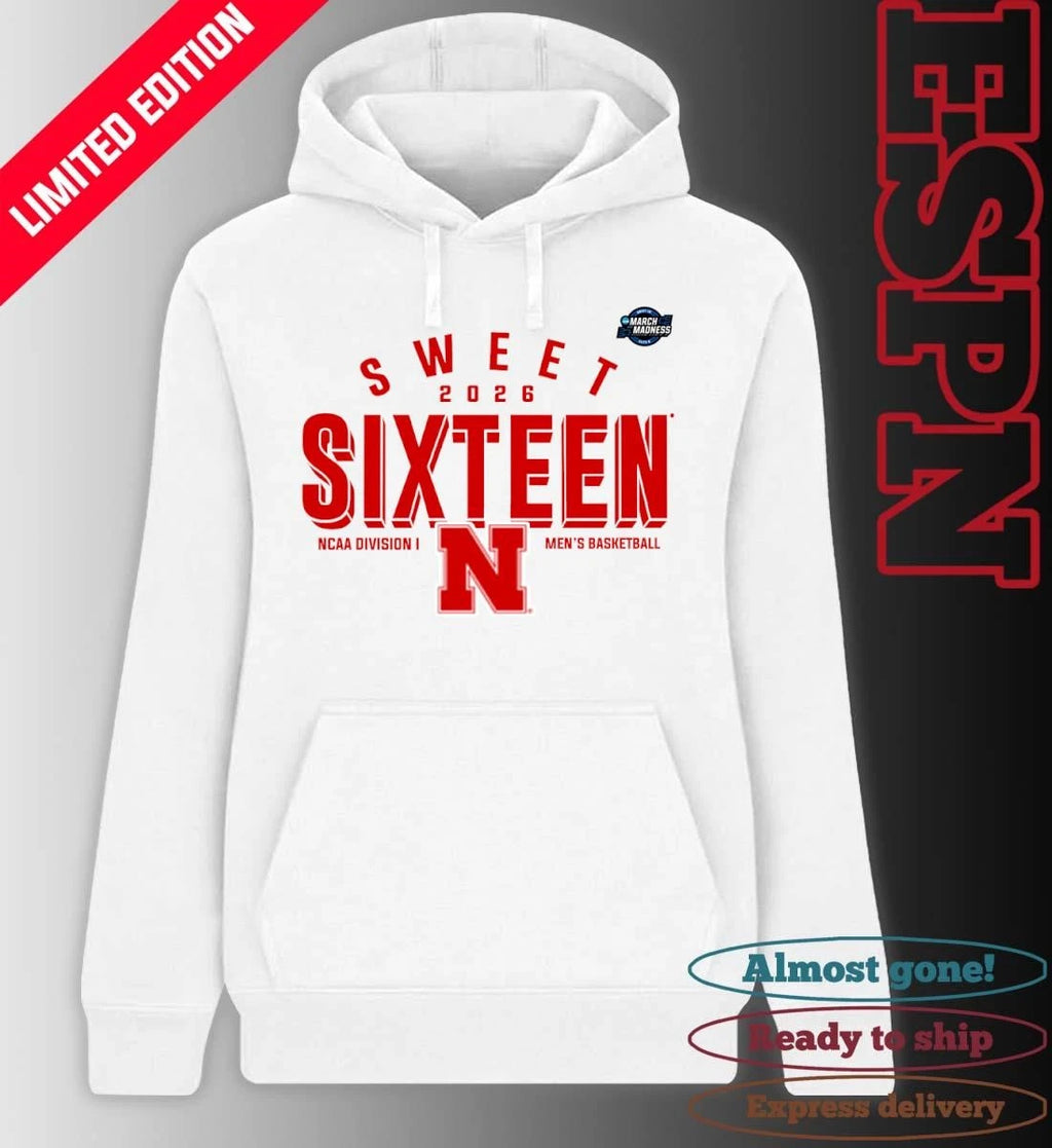 Official Sweet 16 Nebraska Cornhuskers 2026 NCAA Men’s Basketball T-Shirt