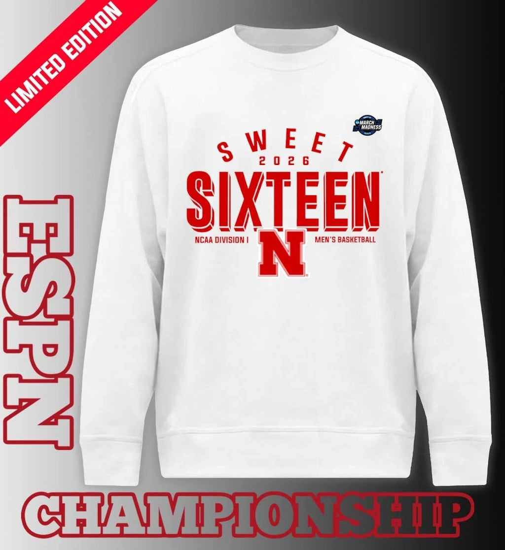 Official Sweet 16 Nebraska Cornhuskers 2026 NCAA Men’s Basketball T-Shirt