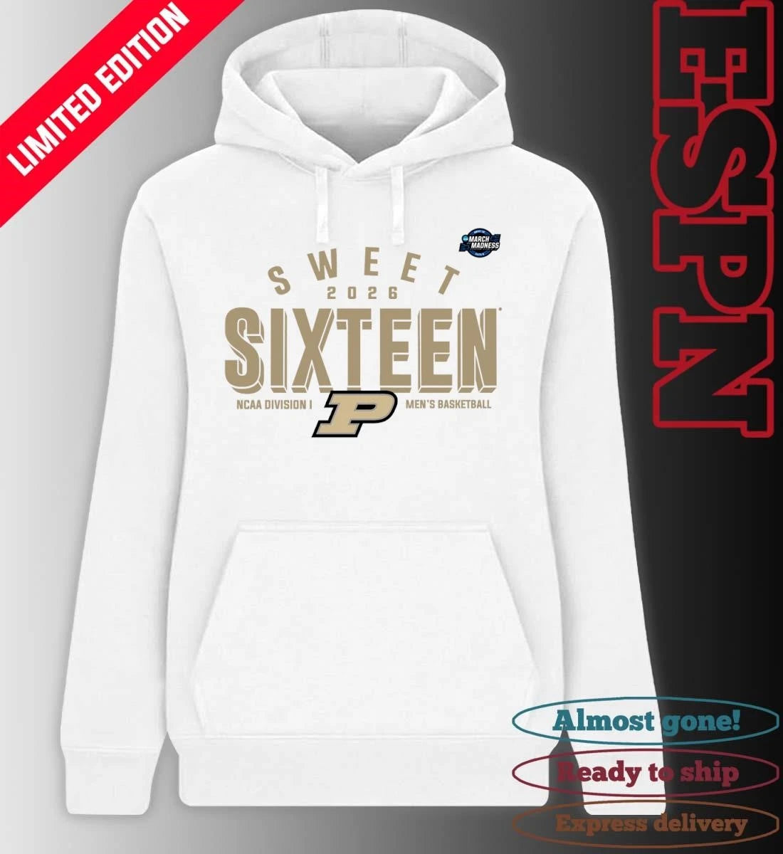 Official Sweet 16 Purdue Boilermakers 2026 NCAA Men’s Basketball T-Shirt