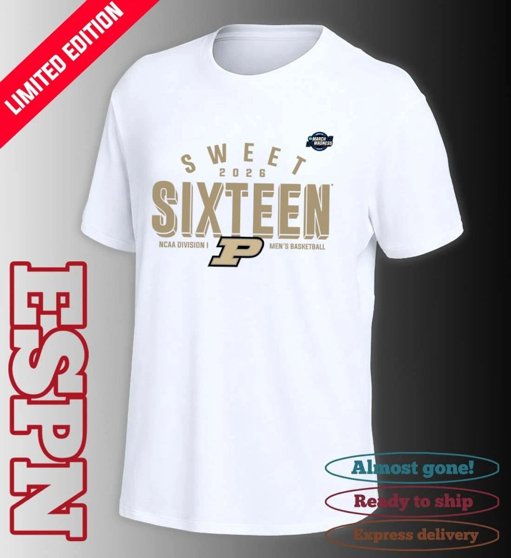 Official Sweet 16 Purdue Boilermakers 2026 NCAA Men’s Basketball T-Shirt