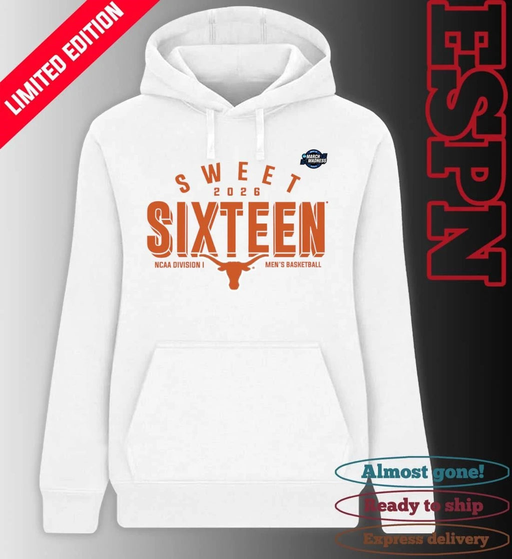 Official Sweet 16 Texas Longhorns 2026 NCAA Men’s Basketball T-Shirt