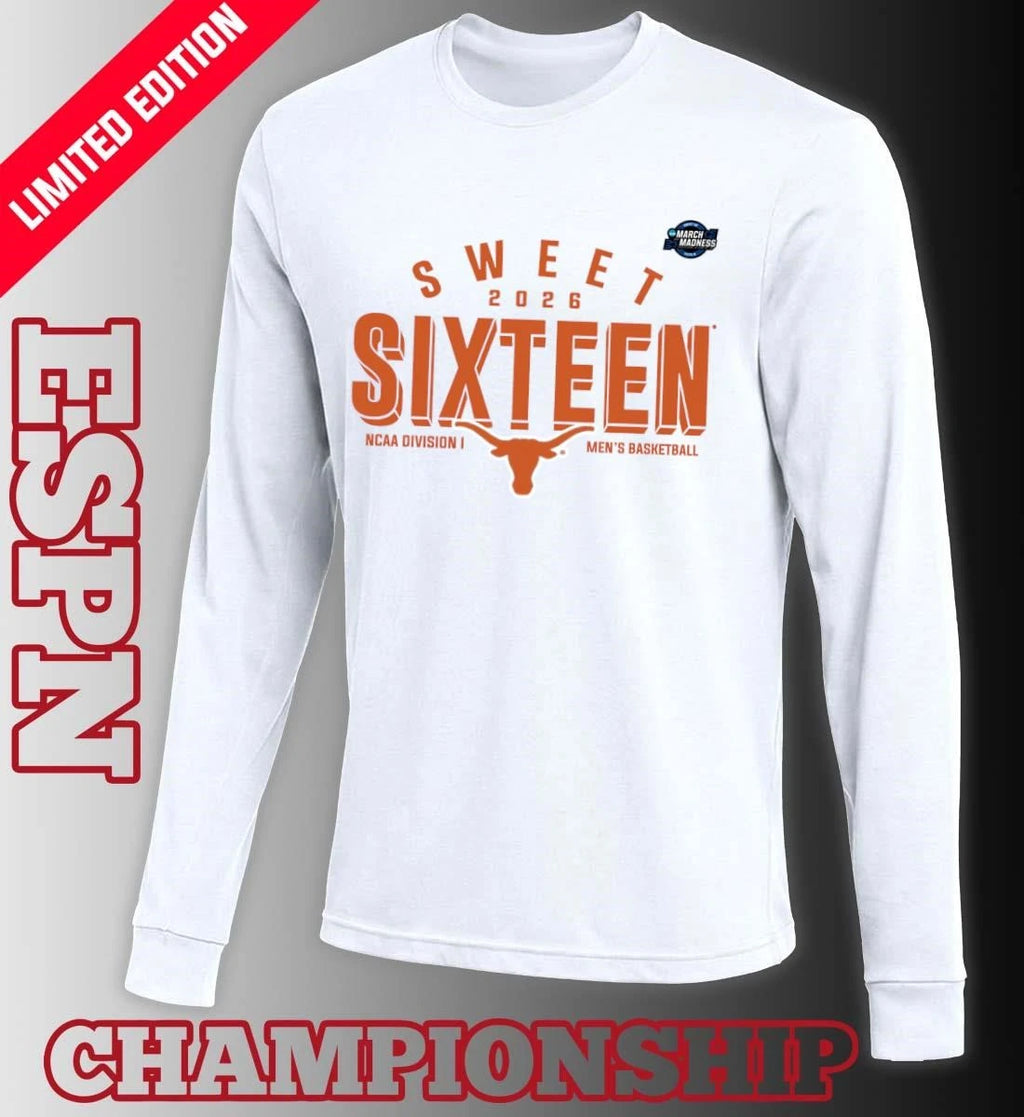 Official Sweet 16 Texas Longhorns 2026 NCAA Men’s Basketball T-Shirt
