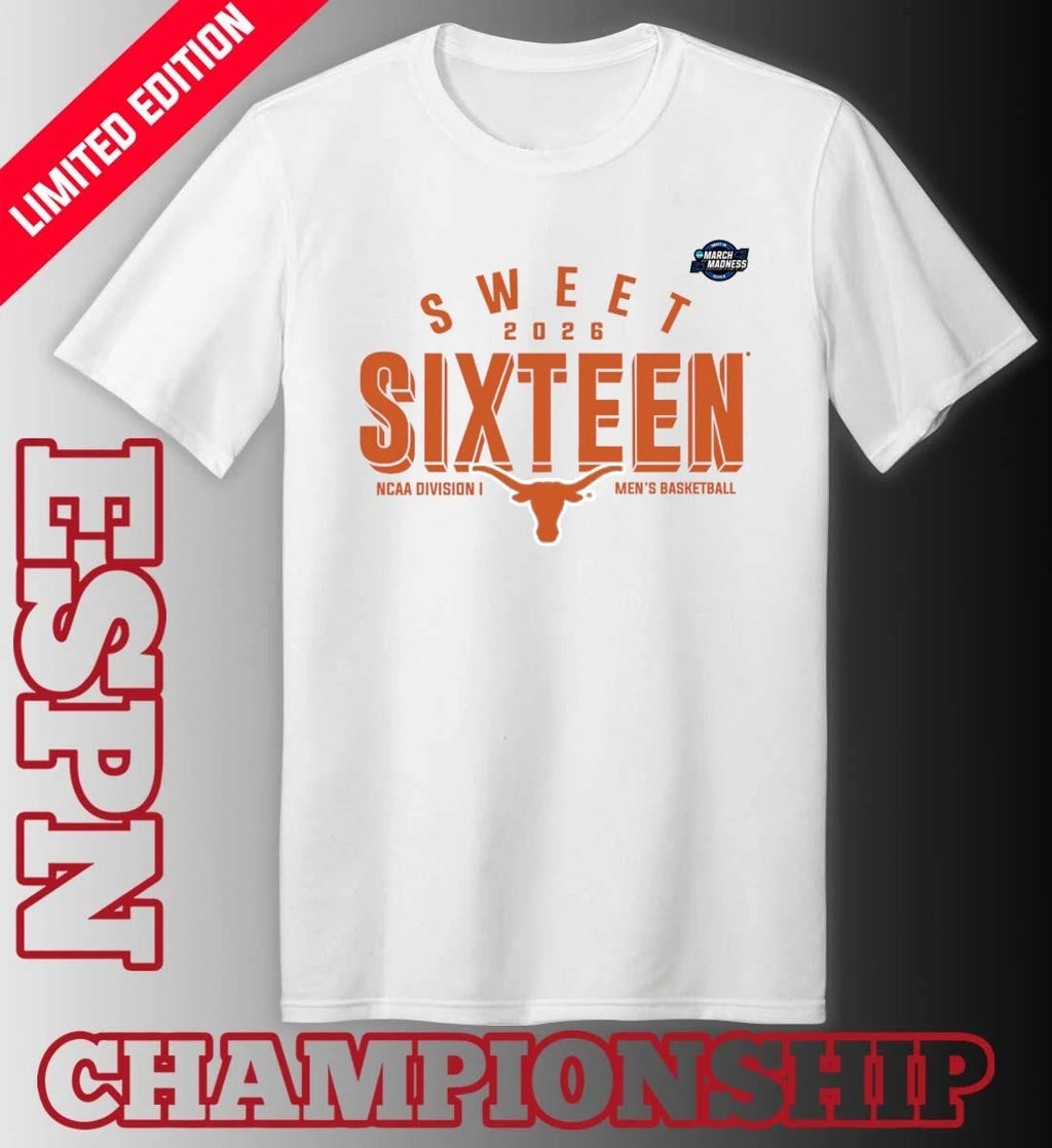 Official Sweet 16 Texas Longhorns 2026 NCAA Men’s Basketball T-Shirt