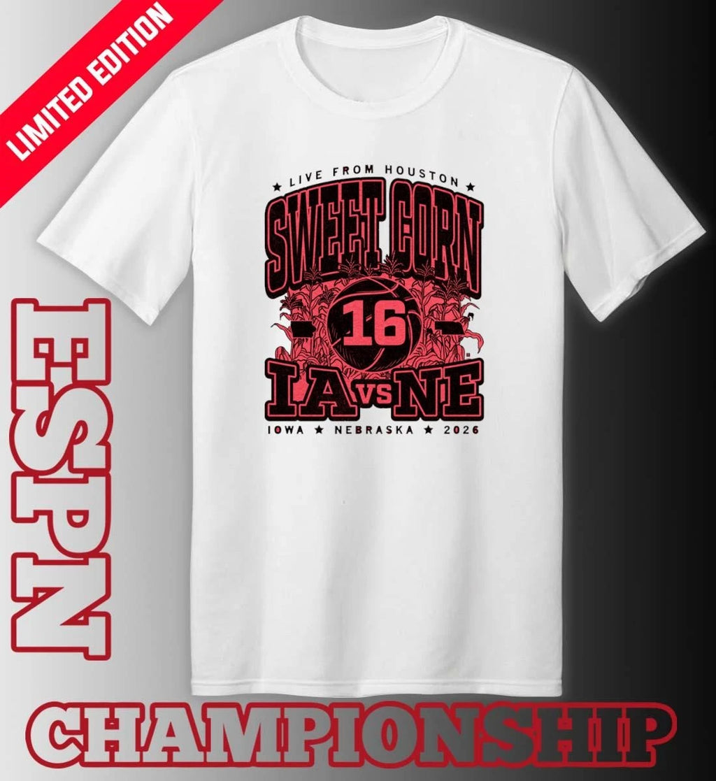 Official Sweet Corn 16 Max Collegiate 2026 Iowa Vs Nebraska T-Shirt
