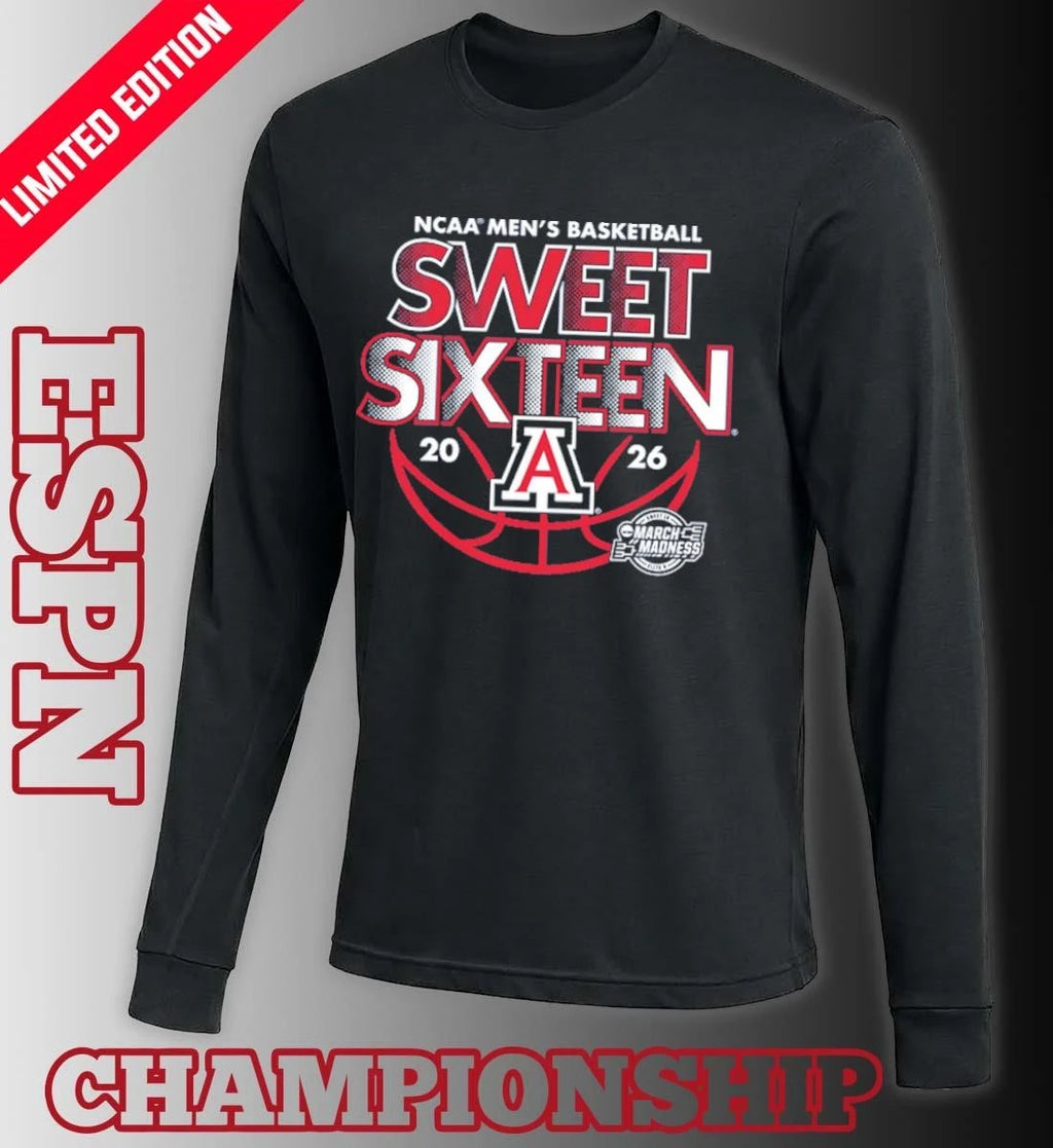Official Sweet Sixteen 2026 Arizona Men’s Basketball Shirt