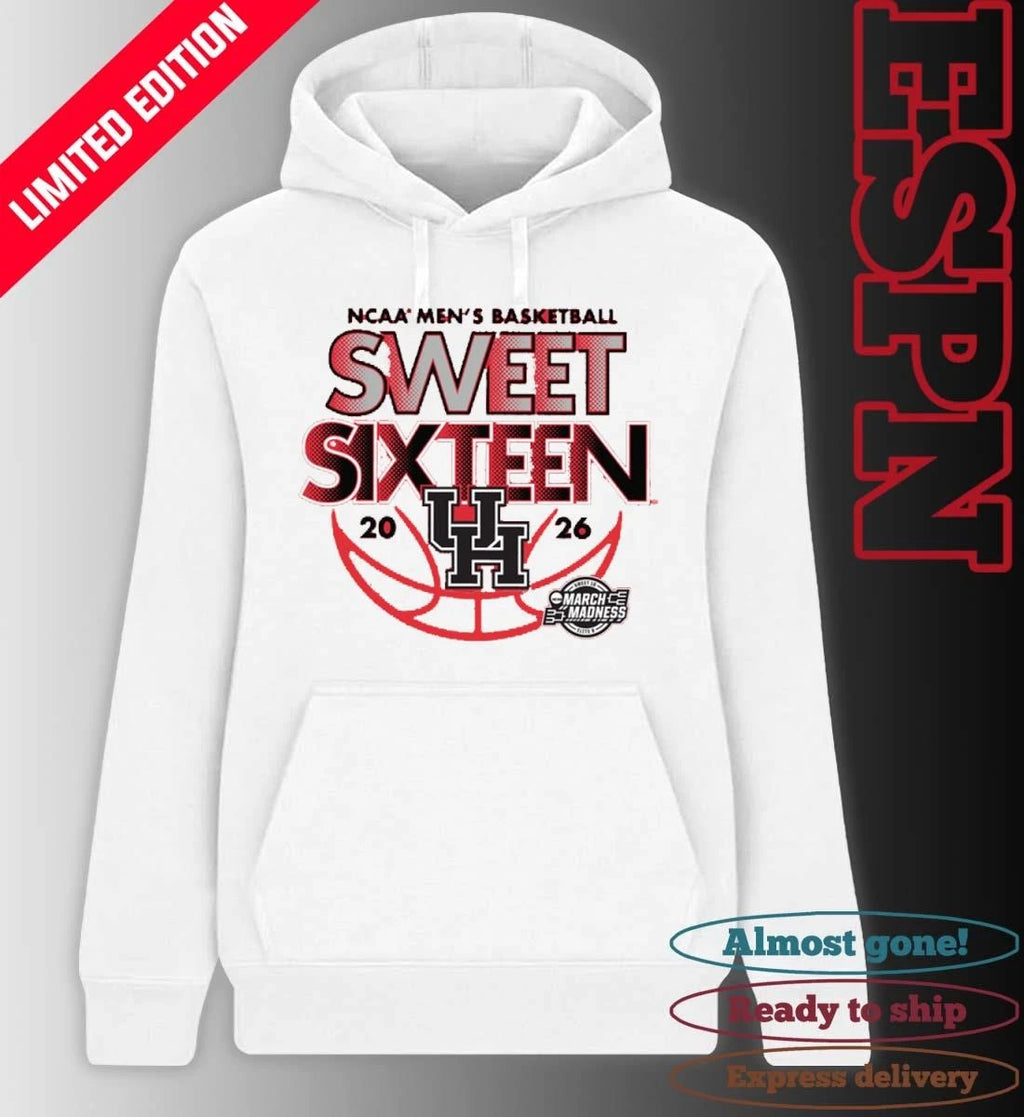 Official Sweet Sixteen 2026 Houston NCAA Men’s Basketball Shirt